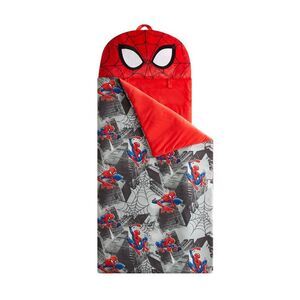 Spider-Man - Kids' Glow in the Dark Sleeping Bag Red Red